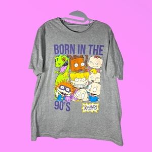 Nickelodeon Rugrats Born In The 90's Graphic T-Shirt Size XL